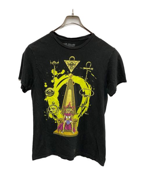 遊戯王-Yu-Gi-Oh!-（-）遊戯王-Yu-Gi-Oh!- (-) プリントTシャツ ブラック サイズ:Mの古着・服飾アイテム