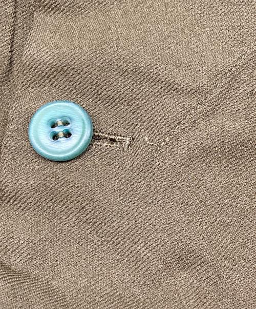 ROBE DE CHAMBRE COMME DES GARCONS（ローブドシャンブル コムデギャルソン）ROBE DE CHAMBRE COMME DES GARCONS (ローブドシャンブル コムデギャルソン) ポリエルテル縮絨4Bジャケット ブラウン サイズ:Mの古着・服飾アイテム