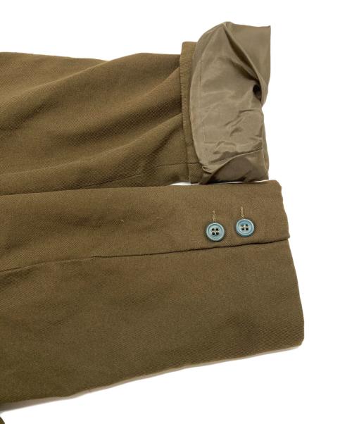 ROBE DE CHAMBRE COMME DES GARCONS（ローブドシャンブル コムデギャルソン）ROBE DE CHAMBRE COMME DES GARCONS (ローブドシャンブル コムデギャルソン) ポリエルテル縮絨4Bジャケット ブラウン サイズ:Mの古着・服飾アイテム