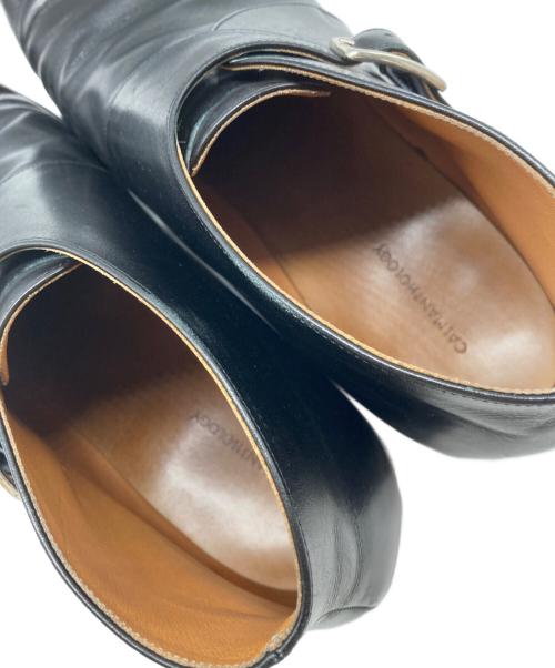 CALMANTHOLOGY（カルマンソロジー）CALMANTHOLOGY (カルマンソロジー) モンクストラップチャッカシューズ ブラック サイズ:UK8.5(Eウィズ)の古着・服飾アイテム