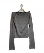 ANS DOTSLOEVNERアンス ドッツローヴナー）の古着「SHOULDER TOP」｜グレー