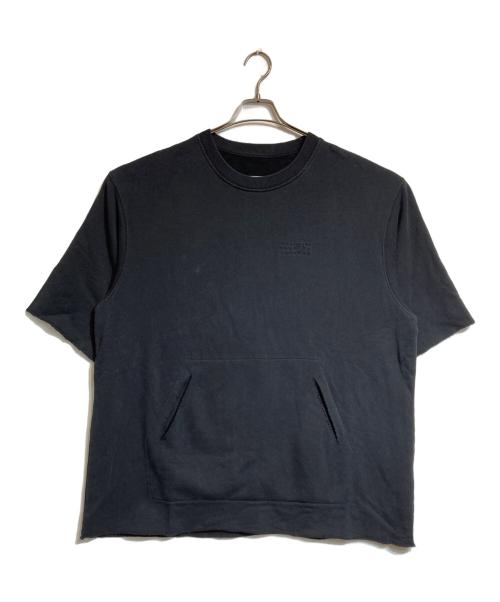 MM6 Maison Margiela（エムエムシックスメゾンマルジェラ）MM6 Maison Margiela (エムエムシックスメゾンマルジェラ) フロントロゴ刺繍 スウェット ブラック サイズ:Sの古着・服飾アイテム