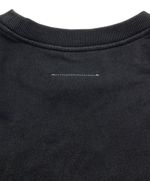 MM6 Maison Margiela（エムエムシックスメゾンマルジェラ）MM6 Maison Margiela (エムエムシックスメゾンマルジェラ) フロントロゴ刺繍 スウェット ブラック サイズ:Sの古着・服飾アイテム
