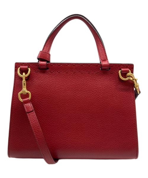 GUCCI（グッチ）GUCCI (グッチ) GGマーモントバッグ レッドの古着・服飾アイテム