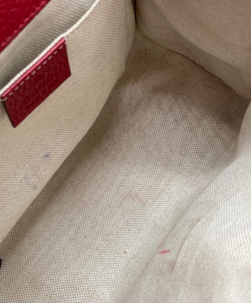 GUCCI（グッチ）GUCCI (グッチ) GGマーモントバッグ レッドの古着・服飾アイテム