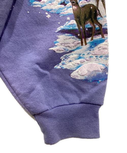 Lifestyles（ライフスタイル）Lifestyles (ライフスタイル) 立体プリントスウェット パープル サイズ:Freeの古着・服飾アイテム