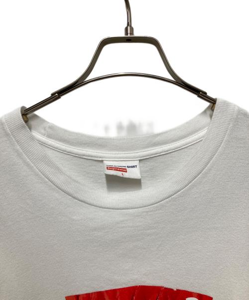 SUPREME（シュプリーム）Supreme (シュプリーム) COMME des GARCONS SHIRT (コムデギャルソンシャツ) Box Logo Tee ホワイト サイズ:Lの古着・服飾アイテム