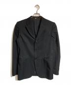 COMME des GARCONS HOMME PLUSコムデギャルソンオムプリュス）の古着「ウールギャバ3Bテーラードジャケット」｜ブラック