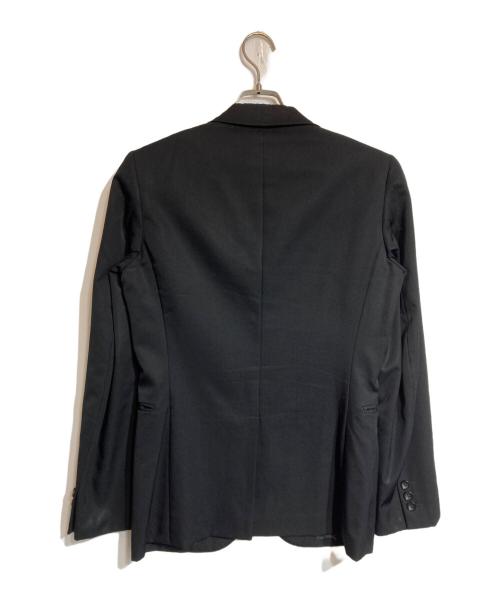 COMME des GARCONS HOMME PLUS（コムデギャルソンオムプリュス）COMME des GARCONS HOMME PLUS (コムデギャルソンオムプリュス) ウールギャバ3Bテーラードジャケット ブラック サイズ:XSの古着・服飾アイテム