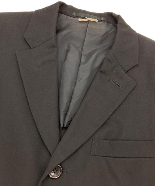 COMME des GARCONS HOMME PLUS（コムデギャルソンオムプリュス）COMME des GARCONS HOMME PLUS (コムデギャルソンオムプリュス) ウールギャバ3Bテーラードジャケット ブラック サイズ:XSの古着・服飾アイテム