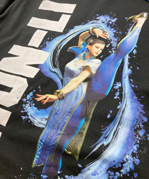 AMERICAN CLASSICS（アメリカンクラシック）AMERICAN CLASSICS (アメリカンクラシック) STREET FIGHTER (ストリートファーターズ) キャラクタープリントTシャツ(春麗) ブラック サイズ:XLの古着・服飾アイテム