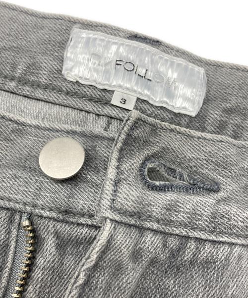 UNFOLLOW（アンフォロー）UNFOLLOW (アンフォロー) wardrobe relax fit jeans グレー サイズ:3の古着・服飾アイテム