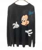 DISNEYディズニー）の古着「両面プリントカットソー」｜ブラック