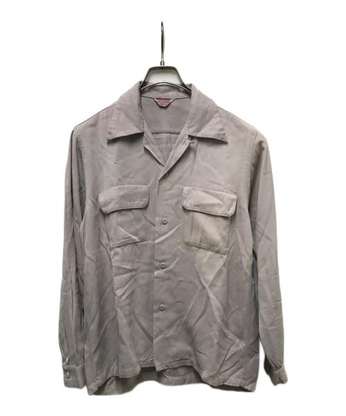 Fleetline（フリートライン）Fleetline (フリートライン) 50’Sレーヨンシャツ パープル サイズ:14 1/2の古着・服飾アイテム