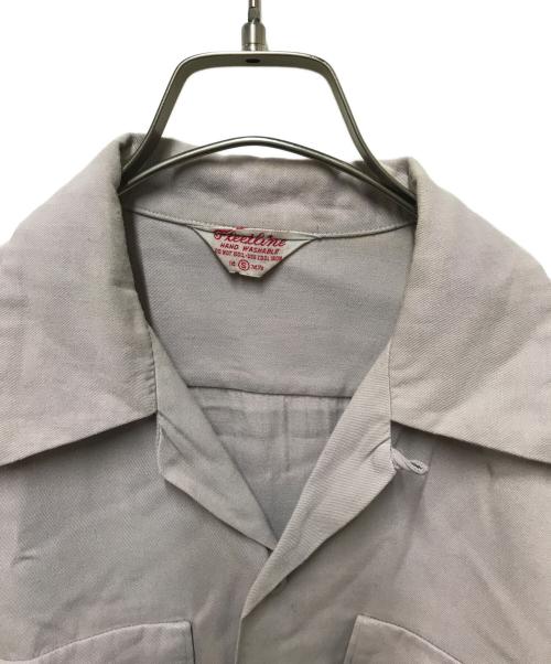Fleetline（フリートライン）Fleetline (フリートライン) 50’Sレーヨンシャツ パープル サイズ:14 1/2の古着・服飾アイテム