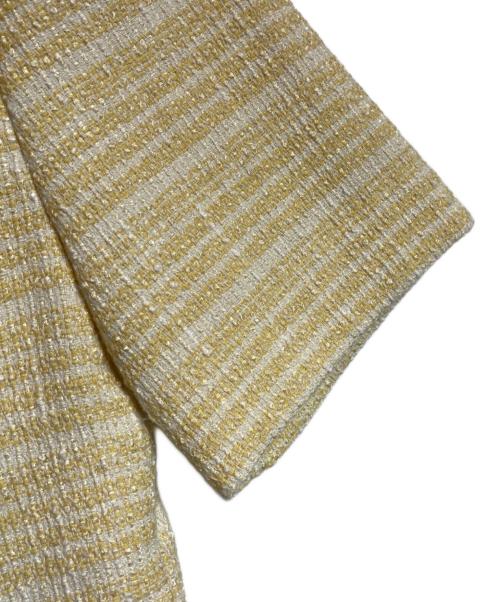 HER LIP TO（ハーリップトゥ）HER LIP TO (ハーリップトゥ) Louise Classic Tweed Jacket イエロー サイズ:Mの古着・服飾アイテム