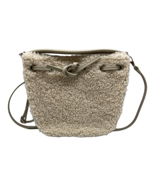 VASIC（ヴァジック）VASIC (ヴァジック) OUD MINI MINI ボアショルダーバッグ ベージュの古着・服飾アイテム