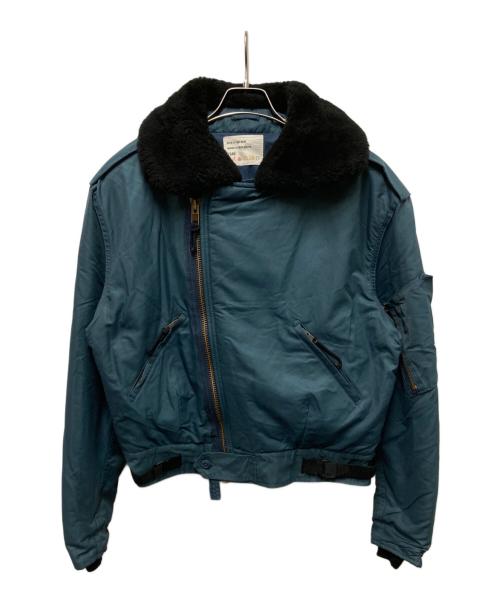 カナダ軍（カナダグン）カナダ軍 (カナダグン) ムートンカラーフライトジャケット ブルー サイズ:7040の古着・服飾アイテム