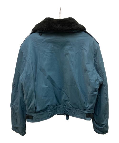 カナダ軍（カナダグン）カナダ軍 (カナダグン) ムートンカラーフライトジャケット ブルー サイズ:7040の古着・服飾アイテム