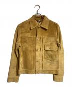 A vontadeアボンタージ）の古着「1st type スエードトラッカージャケット」｜ブラウン