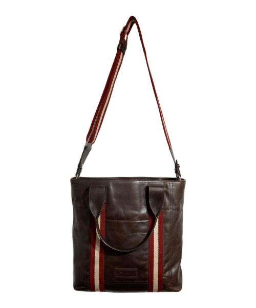 BALLY（バリー）BALLY (バリー) 2WAYレザートートバッグ ブラウンの古着・服飾アイテム