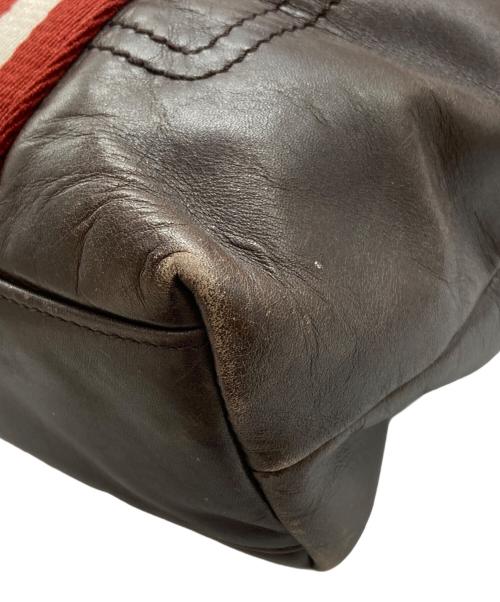 BALLY（バリー）BALLY (バリー) 2WAYレザートートバッグ ブラウンの古着・服飾アイテム