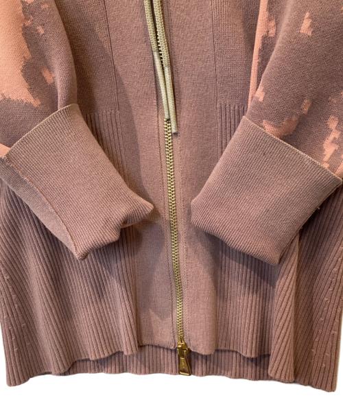 DIESEL（ディーゼル）DIESEL (ディーゼル) ジップアップニット ピンク サイズ:Sの古着・服飾アイテム