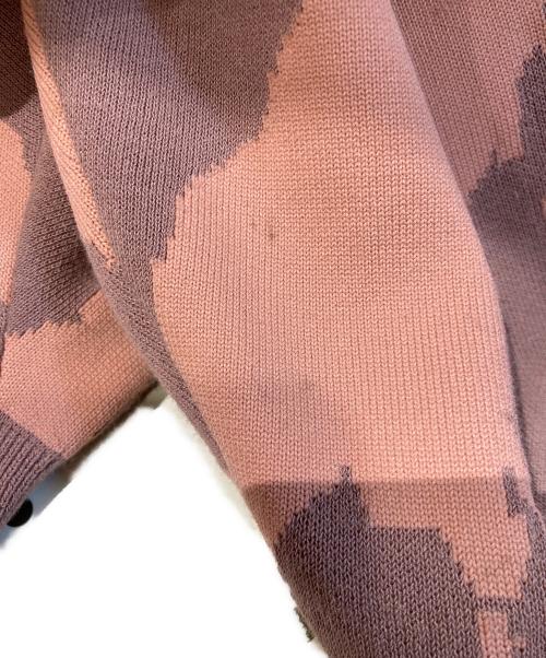 DIESEL（ディーゼル）DIESEL (ディーゼル) ジップアップニット ピンク サイズ:Sの古着・服飾アイテム