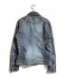 BURBERRY BLACK LABEL (バーバリーブラックレーベル) デニムダブルライダースジャケット ブルー サイズ:M：15000円