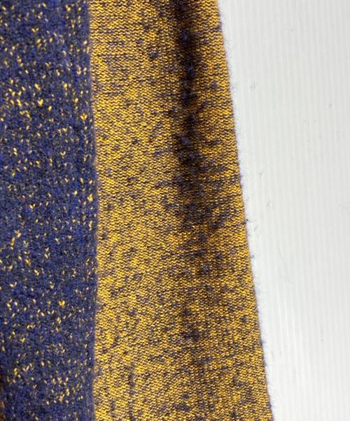 STONE ISLAND（ストーンアイランド）STONE ISLAND (ストーンアイランド) アルパカ混ニットパーカー ネイビー×イエロー サイズ:Mの古着・服飾アイテム