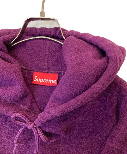 SUPREME（シュプリーム）Supreme (シュプリーム) Polartec Hooded Sweatshirt ポーラテックフーデッドスウェットシャツ  パープル サイズ:XLの古着・服飾アイテム