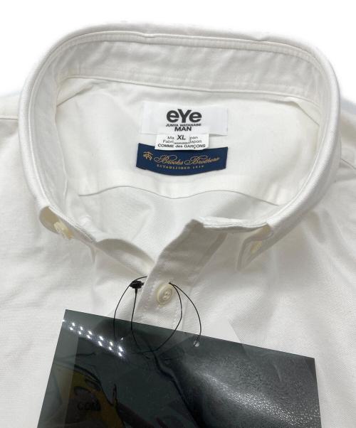 eYe COMME des GARCONS JUNYAWATANABE MAN（アイ コム デ ギャルソン ジュンヤ ワタナベ マン）eYe COMME des GARCONS JUNYAWATANABE MAN BROOKS BROTHERS (ブルックスブラザーズ) 綿オックスボタンダウンシャツ ホワイト サイズ:XLの古着・服飾アイテム