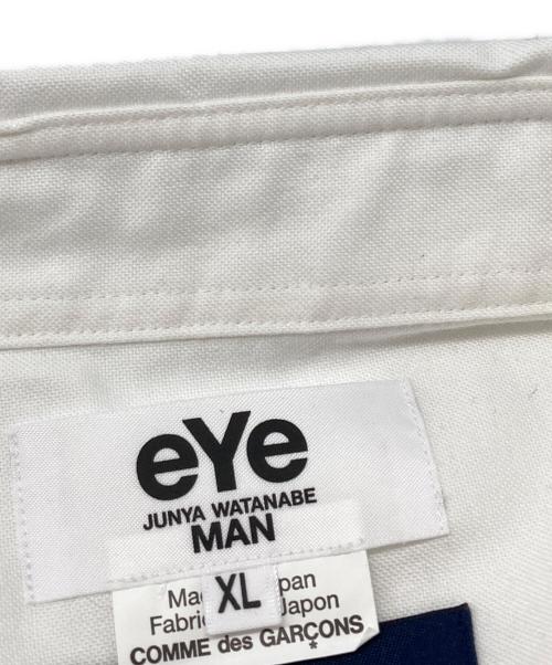 eYe COMME des GARCONS JUNYAWATANABE MAN（アイ コム デ ギャルソン ジュンヤ ワタナベ マン）eYe COMME des GARCONS JUNYAWATANABE MAN BROOKS BROTHERS (ブルックスブラザーズ) 綿オックスボタンダウンシャツ ホワイト サイズ:XLの古着・服飾アイテム