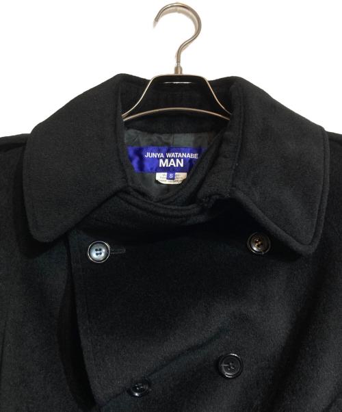 JUNYA WATANABE MAN（ジュンヤワタナベマン）JUNYA WATANABE MAN (ジュンヤワタナベマン) アンゴラ混ウールポンチョコート ブラック サイズ:S 未使用品の古着・服飾アイテム