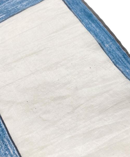 LEMAIRE（ルメール）LEMAIRE (ルメール) SILK SQUARE 60 BLUE CHAIR ベージュ×ブルーの古着・服飾アイテム