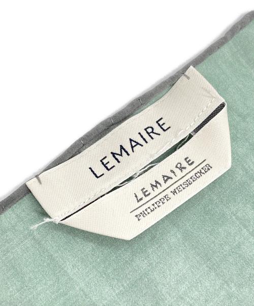 LEMAIRE（ルメール）LEMAIRE (ルメール) SILK SQUARE 60 BLUE CHAIR ベージュ×ブルーの古着・服飾アイテム