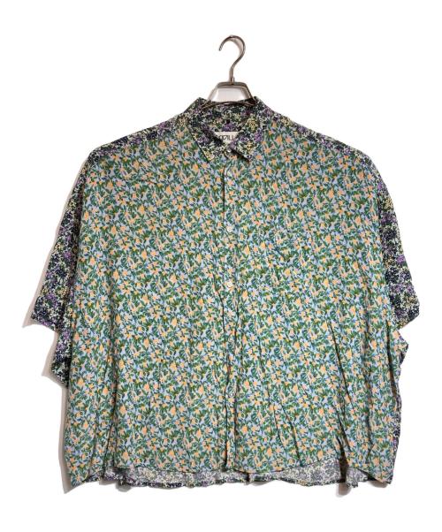 KIDILL（キディル）KIDILL (キディル) フラワービックシャツ グリーン サイズ:Fの古着・服飾アイテム