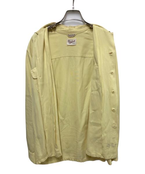 Alfred（アルフレッド）Alfred (アルフレッド) 40’s レーヨンシャツ イエロー サイズ:Mの古着・服飾アイテム