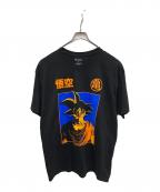 Champion×DRAGON BALL Zチャンピオン×ドラゴンボールゼット）の古着「キャラクタープリントTシャツ(孫悟空)」｜ブラック