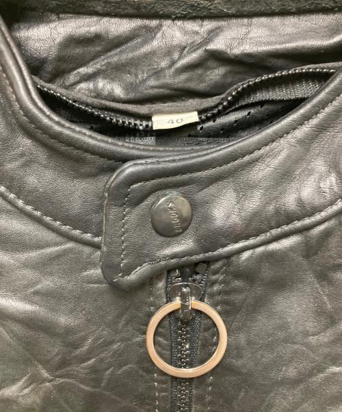 Brooks Leather Sportswear（ブルックス）brooks leather sportswear (ブルックス) レーシングレザージャケット ブラック サイズ:40の古着・服飾アイテム