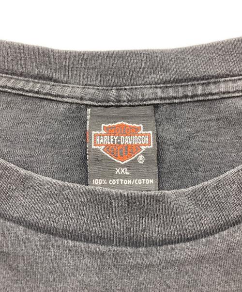 HARLEY-DAVIDSON（ハーレーダビッドソン）HARLEY-DAVIDSON (ハーレーダビッドソン) モーターサイクルプリントTシャツ ブラック サイズ:XXLの古着・服飾アイテム