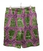 stussyステューシー）の古着「Mask Short」｜グリーン×ピンク