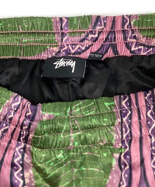 stussy（ステューシー）stussy (ステューシー) Mask Short グリーン×ピンク サイズ:Lの古着・服飾アイテム