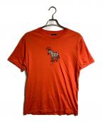 PS Paul SmithＰＳポールスミス）の古着「シマウマプリントTシャツ」｜オレンジ