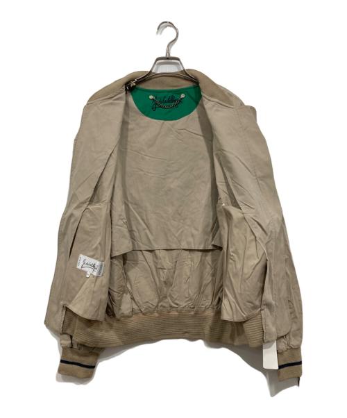 CASTELBAJAC（カステルバジャック）CASTELBAJAC (カステルバジャック) 刺繍デザインブルゾン ベージュ サイズ:46の古着・服飾アイテム