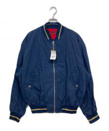 CASTELBAJAC（カステルバジャック）の古着「刺繍デザインブルゾン」｜ネイビー