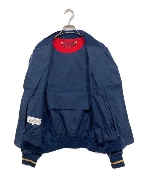 CASTELBAJAC（カステルバジャック）CASTELBAJAC (カステルバジャック) 刺繍デザインブルゾン ネイビー サイズ:48の古着・服飾アイテム