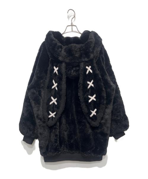 REFLEM（レフレム）REFLEM (レフレム) ジップアップボアパーカー ブラック サイズ:Freeの古着・服飾アイテム