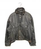 B-12 FORCE CLOTHINGB-12フォースクロージング）の古着「レザージャケット」｜ブラック