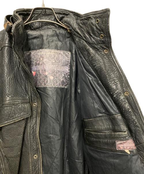 B-12 FORCE CLOTHING（B-12フォースクロージング）B-12 FORCE CLOTHING (B-12フォースクロージング) レザージャケット ブラック サイズ:Sの古着・服飾アイテム
